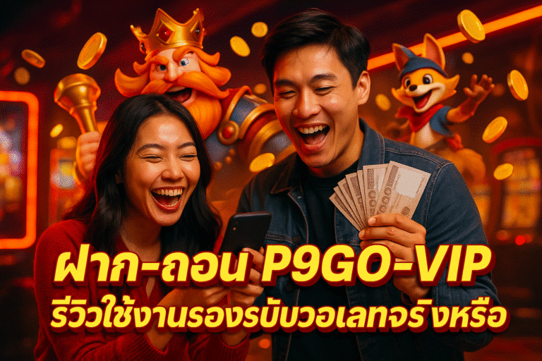 ฝาก-ถอน P9GO-VIP รีวิวใช้งานรองรับวอเลทจริงหรือ