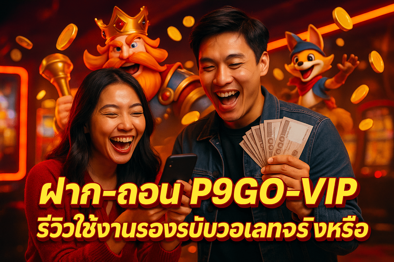ฝาก-ถอน P9GO-VIP รีวิวใช้งานรองรับวอเลทจริงหรือ